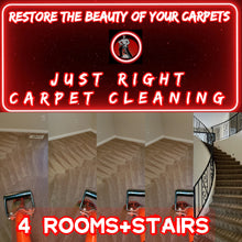 Load image into Gallery viewer, Sale-4 rooms +Stairs  Carpet Cleaning