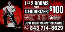 Load image into Gallery viewer, 1 or 2 Room Carpet Cleaning $100-Goose Creek Moncks Corner,Ladson,North Charleston