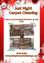 Load image into Gallery viewer, Two-piece couch Special /Sectional $150 Transform your living space with clean furniture.