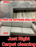 Two-piece couch Special /Sectional $150 Transform your living space with clean furniture.