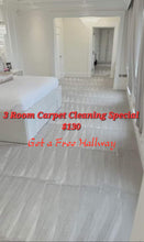 Load image into Gallery viewer, 3 room Carpet Cleaning Special $130 Get a Free Hallway.   Restore the beauty of your Carpets.
