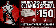 Two-piece couch Special /Sectional $150 Transform your living space with clean furniture.